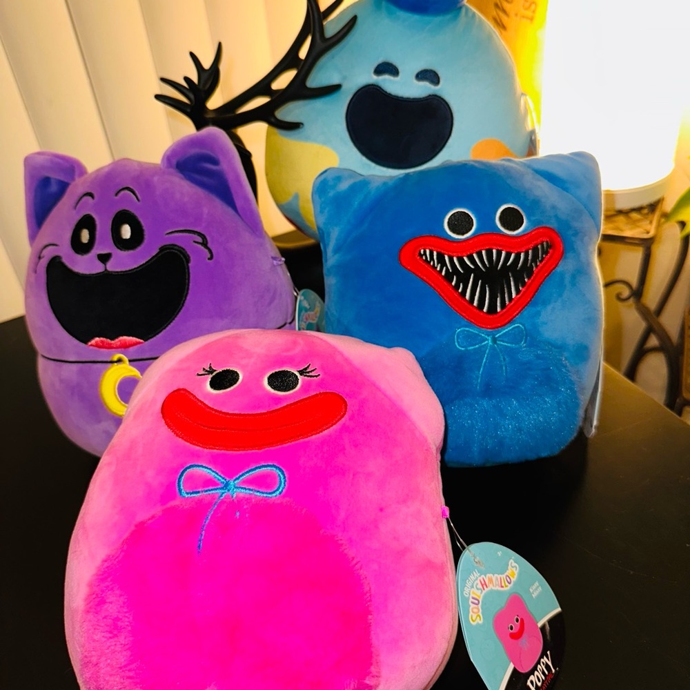 Poppy playtime 8-inch squishmallows stuff plush set BNWT HTF CATNAP SOLD